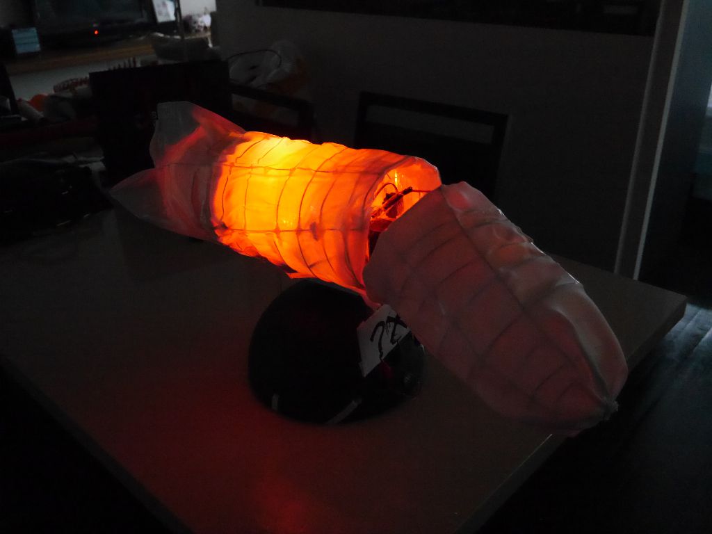 I like how the ribs of the Zeppelin are visible when the LEDs are on